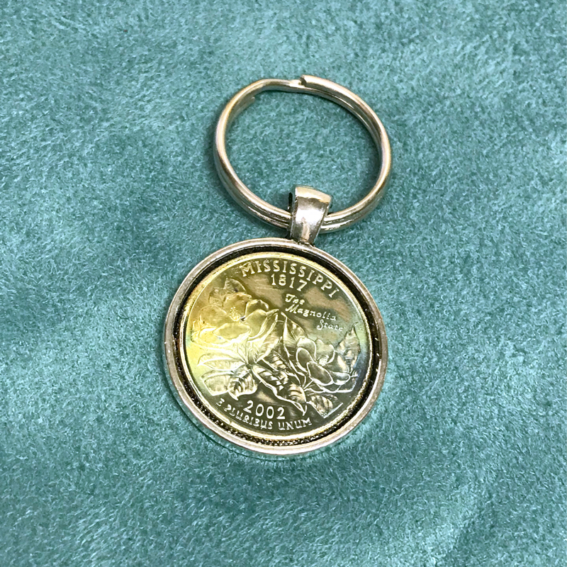 Mississippi 2002 United States Quarter Keychain Mississippi Magazine