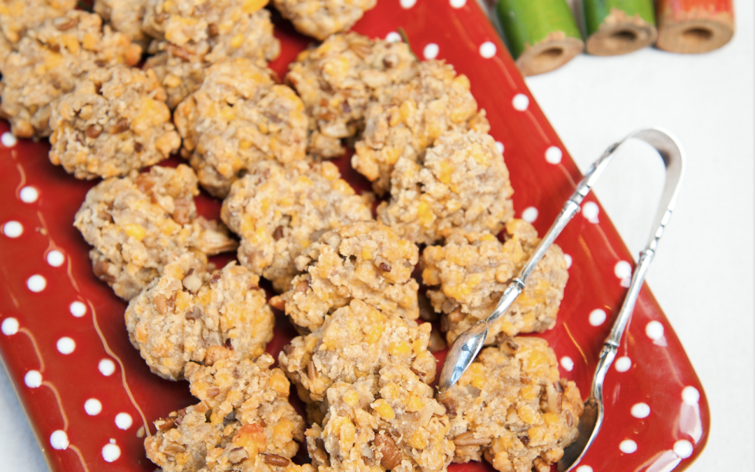 MAPLE SAUSAGE AND PECAN WAFERS