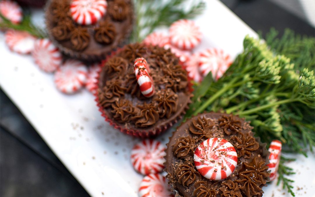 BROWNIE CRUSH PEPPERMINT CUPCAKES